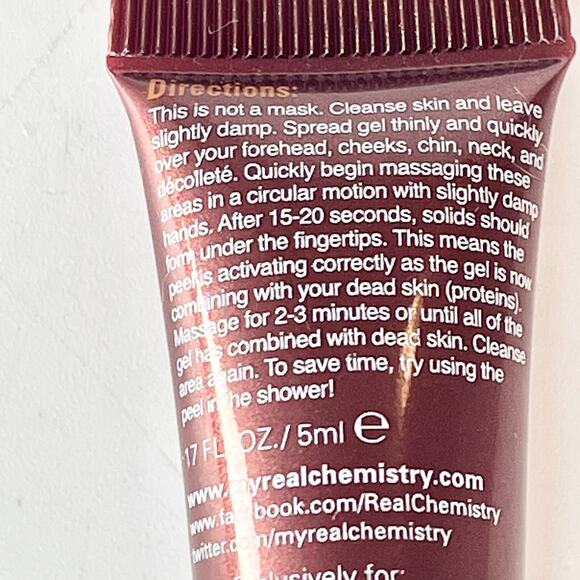 Real Chemistry Luminous 3-minute Peel Exfoliate Travel .17 fl oz 5ml New NIB - Picture 4 of 9